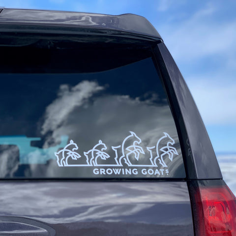 Growing Goats Family Herd Decal